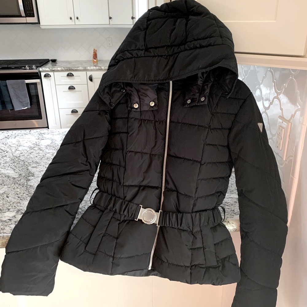 Guess Oriana Puffer Jacket‎ with Belt